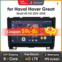 Junsun V1 AI Voice Wireless CarPlay Android Auto Radio for Haval Hover Great Wall H5 H3 2011-2016 4G Car Multimedia GPS 2din