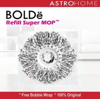 Bolde Kain Lap Pel Microfiber Original Refill Super Mop hitam