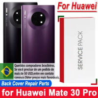 New Original Back Housing For Huawei Mate 30 Pro LIO-L09 Back Cover Battery Glass Door Rear Case Repair Parts