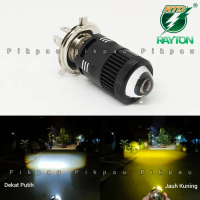 LAMPU UTAMA LED H4 RTD RAYTON M01F LASER KIPAS AC DC LAMPU DEPAN MOTOR