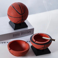 Basketball Ashtray Creative Personality Trend Office Anti-fly Ash Net Red Cute Home Living Room Anti-drop Ashtray