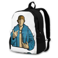 Middle Finger 3d Print Design Backpack Casual Bag Drew House Justin Beliber Bieber Jb Brand