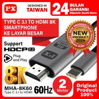 Type C to HDMI Converter Dongle Kabel MHL HP ke TV 8K 2M PX MHA-8K60