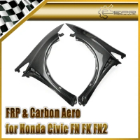 Car-styling Carbon Fiber Mugen Style Vented Front Fender Fit For Honda Civic 06-11 FN FK FN2 Type R
