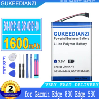 1600mAh GUKEEDIANZI Battery 361-00121-00 361-00121-10 (463450) for Garmin Edge 830 530 GPS Repair Big Power bateria