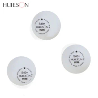 HUIESON New Material Table Tennis Balls ABS S40+ White Professional Ping Pong Balls for School Club Training 20/30pc