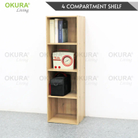 OKURA 4 Tier Utility Storage Shelf / Rack Home Living / Office Furniture Rak Serbaguna Shelves Study