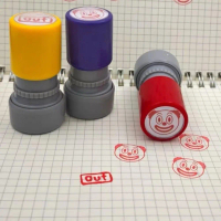 Funny Emoticon Stamps Small Toys Press Type Can Add Stamps Quirky Fun Ink Emoticon S7C9