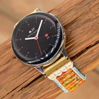 Ethnic Colourful Emperor Stones Samsung Watch Strap Handmade Vernal Cylindrical Jasper Stones Samsung Watch Band Drop-shipping