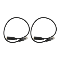 2Pcs 3.5Mm Plug Jack To RJ9 Phone Headset To Office Phone Earphone Adapter Cable