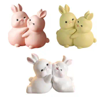 Rabbit Bookends, Kids Bookends,Book Stand Holder Bunny Book Ends Book Ends to Hold Books Decorative Bookends for Shelves Home