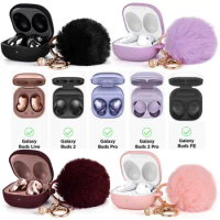 Cute Case Cover For Samsung Galaxy Buds 2 Pro / Galaxy Buds FE / Galaxy Buds 2 / Galaxy Buds Pro/ Galaxy Buds Live with Keychain