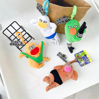 [zfe]Cartoon Madman Creative Plush Dolls Toy Keychain Backpack Pendant Funny Ugly Cute Stuffed Bag O