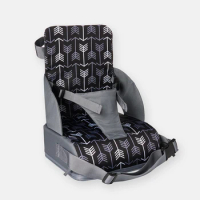 Baby Booster Seat Travel Booster Seat for Kitchen Chair PU Washable Straps Safety Buckle Portable Travel Toddler Booster Seat