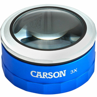 《CARSON》LED杯式伸縮放大鏡(3x) | 物品觀察 老人閱讀 年長長者 輔助視力