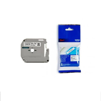 M-K221  Label M-Tape เทปพิมพ์อักษร ขนาด 9 มม. แบบไม่เคลือบพลาสติก - ดำ/ขาว