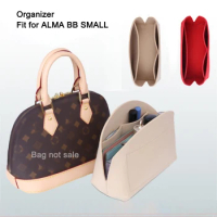 Purse Insert Organizer Bag For Alma BB Shell Bags Handbag Tote Make Up Liner Shaper