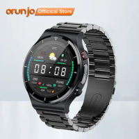 Orunjo E88 Smartwatch Man ECG+PPG Body Temperature Blood Pressure Heart Rate Waterproof Wireless Charger Smart Watch 360*360 HD