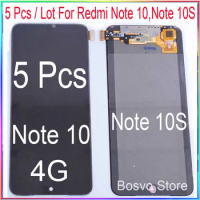 Wholesale 5 Pieces/Lot For Xiaomi Redmi Note 10 4G and Note 10S LCD Screen Display With Touch Assembly for Redmi Note 10 5G