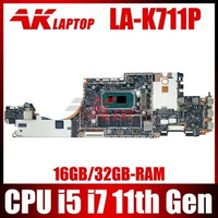 LA-K711P Mainboard For HP Elitex2 G8 Laptop Motherboard M51656-601 M51656-001 i5 i7 11th Gen CPU 16GB 32GB RAM 100% test work
