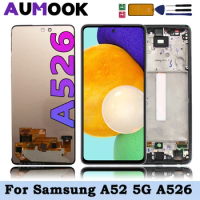 Super AMOLED For Samsung Galaxy A52 5G SM-A526B/DS Display Touch Screen Replacement for Samsung A52 5G A526 A5260 A526W A526U
