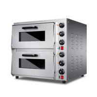 Electric Oven Double Layer Large Capacity Oven Bake Pizza Egg Tarts Two Layer Two Plate Oven