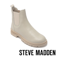 STEVE MADDEN-CONCLUDE 百搭款低筒切爾西靴-米杏色