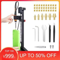 Vertical Professional Heat Set Insert Press Pro 90W Digital Soldering Iron Kit M2-M8 Nut Kit Solder 