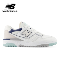 【New Balance】 復古鞋_白/薄荷/海軍藍_中性_BB550WCA-D楦