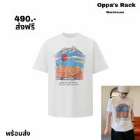 เสื้อยืดแขนสั้นสีขาวสกรีนลายรุ่น New Mexico