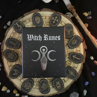 Witches Runes Stones Divination Set Sexual Witch Wizard Altar Witch Witchcraft Wood Runes Stone Set Witches Rune Board Game