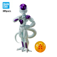 Newest Bandai S.H.Figuarts Dragon Ball Z Frieza Fourth Form With the 4-Star DragonBall SHF Model Anime Action Figure toys