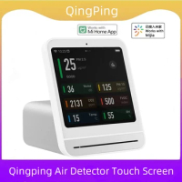 Qingping Air Detector Touch Screen Control Temperature Humidity Sensor CO2 PM2.5 Quality Monitor for Xiaomi Mijia Smart Home