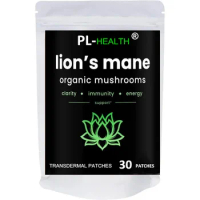 30 Patches Lions Mane Mushroom Transdermal Patches Memory &amp; Focus Supports Immune System &amp; Brain Health