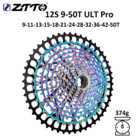 ZTTO ULT MTB Bicycle 12v Cassette 11/12 Speed 9-46T 9-50T Freewheel Sprocket Steel K7 Ultralight XD Ult 11S 12S Cassette