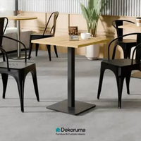 Dekoruma VALTRI Permukaan Meja 60CM / Top Table MDF Ruang Tamu / Papan Meja - Coklat Muda