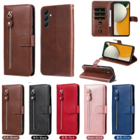 A15 A 05 S 2023 Flip Case For Samsung Galaxy A25 5G Luxury Zipper Wallet Leather Book Cover For Galaxy A15 A24 A05 A05S Funda