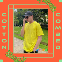 Terbaru!! [TEBAL] KAOS POLOS COTTON COMBED 20S | KATUN COMBED PREMIUM | S-XXL - LIGHT YELLOW, S