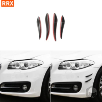 For BMW E60 E90 F30 F10 E70 F15 E84 F20 4PCS Car Styling Real Carbon FiberFront Bumper Lip Splitter Air Knife Auto Accessories