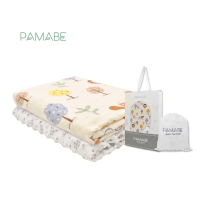 【PAMABE】 涼感荳荳寶貝毯75X110cm  涼感 彌月禮盒 蓋毯 冷氣毯 四季毯#森林松鼠-森林松鼠
