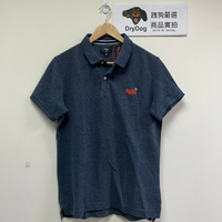 跩狗嚴選 極度乾燥 Superdry Polo 衫 男款 牛仔藍 藍灰橘 Polo衫 短袖 素T 印度製 有機純棉 P34