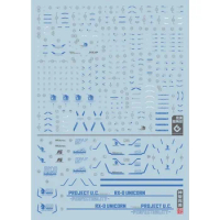 EVO Decal RG30RE/RG30BL for RG RX-0 UNICORN Perfectibility Plan-B Model Kits Fluorescent Water Stickers for Model Hobby DIY