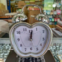 Promo Guncang Jam Weker Kring Besi Silver Bunyi Suara Kring Lonceng Jam Meja Alarm Jam Beker Bonus B