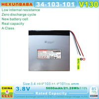 34103101 3.8V 5600mAh NTC;Polymer Li-Ion Battery for Tablet PC ACER CHUWI TECLAST CUBE LENOVO Headwolf EZBOOK V130