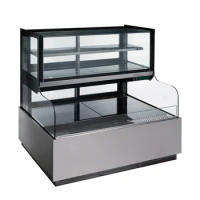 Commercial upright refrigeration tools transparent glass door display refrigerator cake freezer refrigerator