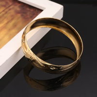 Fashion Bangles Gold Color Bracelet For Men Party Charm Bangle Jewelry
