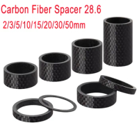 Bicycle Headset Carbon Fiber Washer 1-1/8" Stem washer Spacer 28.6mm MTB Front Fork 2/3/5/10/15/20/30/50mm Road Bike Accessories