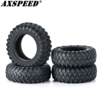 AXSPEED 4PCS Rubber Tyres Wheel Tires 15x42mm for 1/18 Kyosho Jimny, 1/24 Axial SCX24 Upgrade Parts