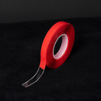 威瑪索 雙面膠 多用途紅膜透明壓克力雙面膠-寬1cm