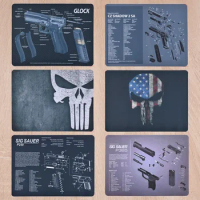Hunting 400 x 300mm Gun Cleaning Rubber Mat Mouse Pad Diversify Model For Glock42 43 1911 P320 SR MP XD PX4 Walther PPQ